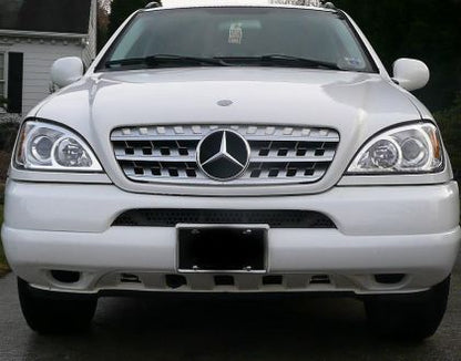Решетка за Mercedes ML W163 (W164 дизайн) (1998-2005) - хром - View 2