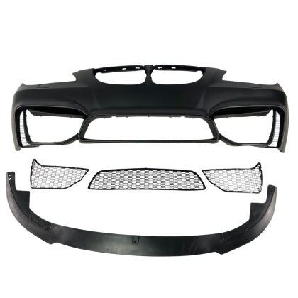 Предна броня за BMW E60 / E61 (2003-2010) - М4 дизайн с добавка без отвори за халоген - View 2