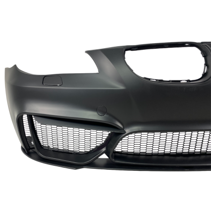 Предна броня за BMW E60 / E61 (2003-2010) - М4 дизайн с добавка без отвори за халоген - View 3