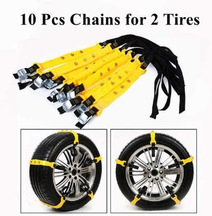 Пластмасови вериги за сняг PVC за 14", 15", 16", 17", 18" - 10бр. за две гу - View 2