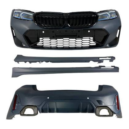 Боди кит М пакет за BMW G20 (2019-2021) - M-Tech дизайн конверсия към G20 facelift LCI Design (2022+)