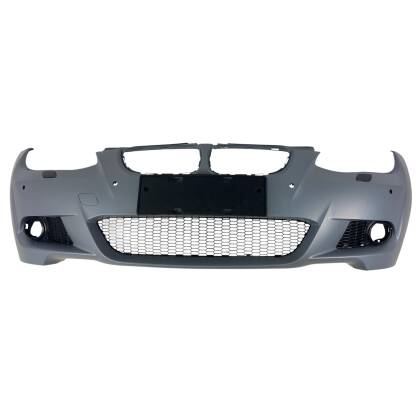 Предна броня за BMW E92 (2006-2009) - M-Tech дизайн с отвори за халогени и парктроник - View 2
