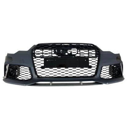 Предна броня за Audi A6 (2011-2014) - RS6 Design с отвори за парктроник - View 2