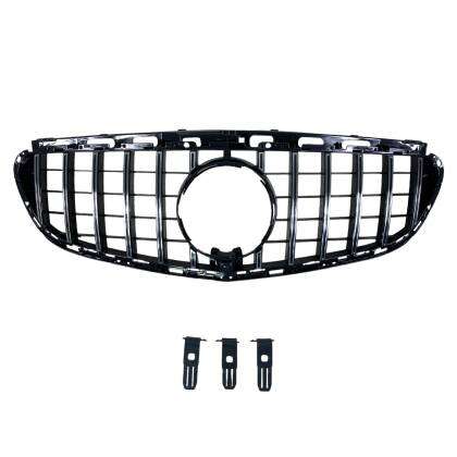 Решетка за Mercedes W212 E-Class (2014-2015) chrome/black - GT - View 2