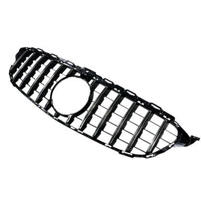 Решетка за Mercedes W205 C-Class (2014-2021) chrome/black - GT - View 3
